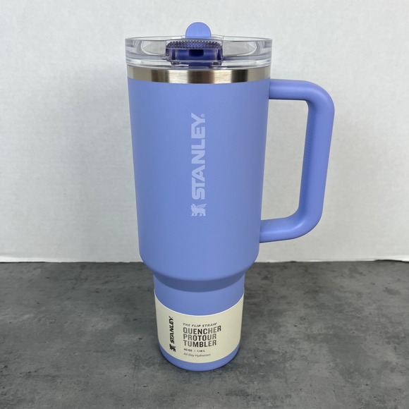 NEW Stanley Quencher Tumbler 40oz Hydrangea Purple Insulated Cup Handle & Straw - Picture 3 of 14